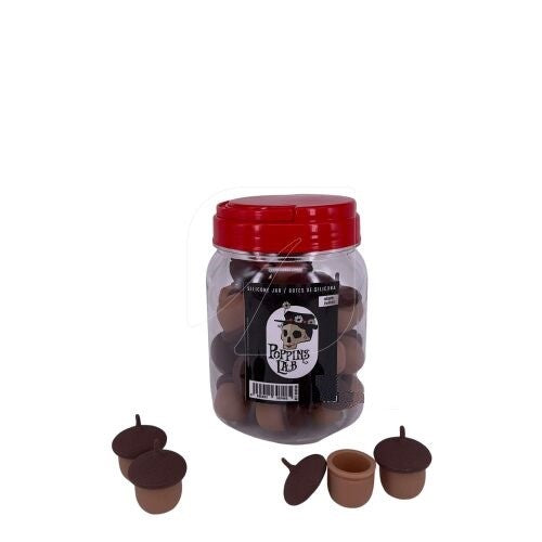 Poppins Lab Silicone Jar Acorn Edition, acorn-shaped storage jar