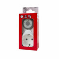 Timer Omnirex Legrand analogue timer in white housing, front view with dial