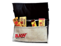 RAW Smoker's Wallet in natural hemp, front view with Velcro closure