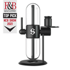 Stündenglass Gravity Infuser glass globes and anodized aluminum frame