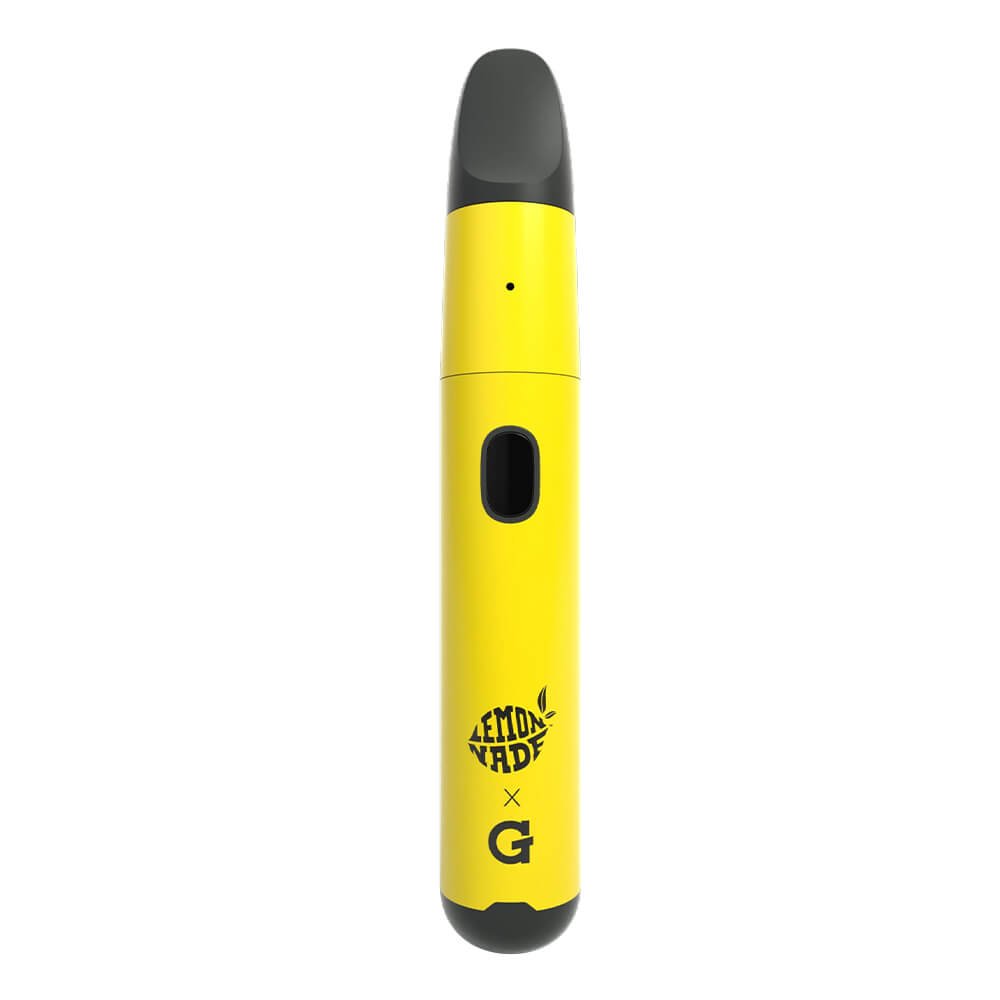 G Pen Micro+ Lemonade Edition kit with ceramic heating chamber, mouthpiece and USB-C cable