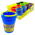 Luminous Butt Bucket Ashtray with glow-in-the-dark body and flame-retardant lid, front view